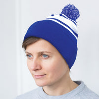 Load image into Gallery viewer, Commodore Beanie With Pom Pom - Bulk Quantities x 25, x 50, x 100