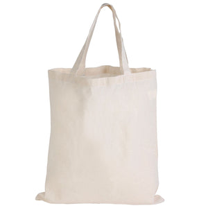 Bulk Lot - 60 Short Double Handle Calico Bags fast Delivery Australia Wide