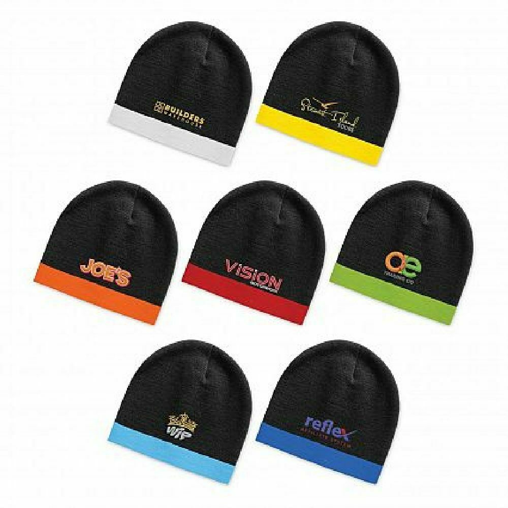 Bulk Wholesale Two Tone Commando Beanies, Buy 25, 50 or 100 Beanies