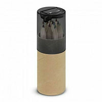 Load image into Gallery viewer, 12 assorted half size sharpened coloured pencils Bulk Lot 100, 250 or 500 units