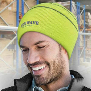 Commando Hi-Vis Beanies Bulk Wholesale, 25, 50 or 100 Beanies Work Crew Winter