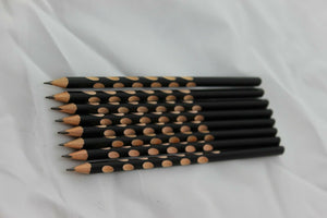 HB Pencils 100 - 1000  Black Groove Grip Bulk Wholesale Pencils Triangle Shape