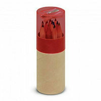 Load image into Gallery viewer, 12 assorted half size sharpened coloured pencils Bulk Lot 100, 250 or 500 units