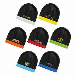 Bulk Wholesale Two Tone Commando Beanies, Buy 25, 50 or 100 Beanies