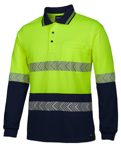 JB's Wear - 4 Pack Combo L/S & S/S - HI VIS SEGMENTED TAPE POLO