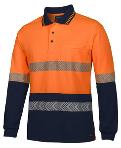 JB's Wear - 4 Pack Combo L/S & S/S - HI VIS SEGMENTED TAPE POLO