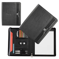 Load image into Gallery viewer, Cutter &amp; Buck® A4 Zippered Compendium premium leather delivered Australia Wide