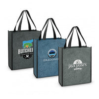 Load image into Gallery viewer, Kira Heather A4 Tote Bag - Carry Bags - Blue or Grey Buy x50, x100 or x250